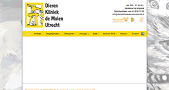 Desktop Screenshot of dierenkliniekdemolenutrecht.nl